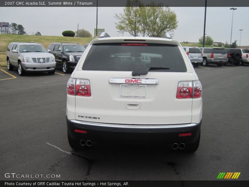 Summit White / Titanium 2007 GMC Acadia SLE