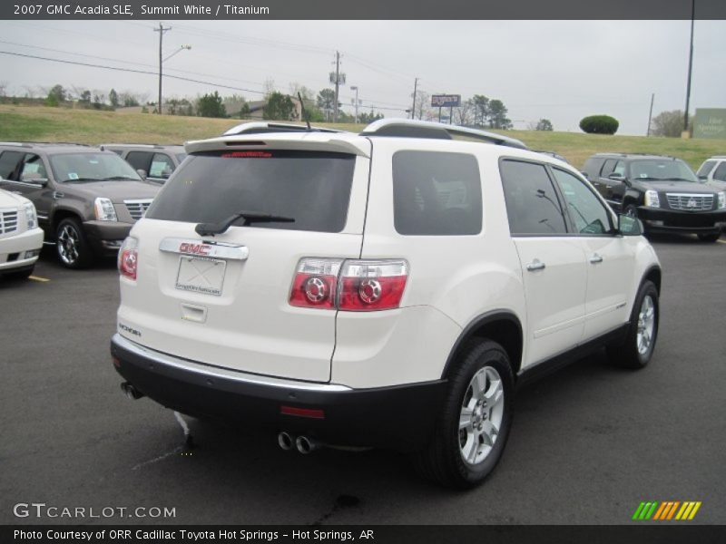 Summit White / Titanium 2007 GMC Acadia SLE