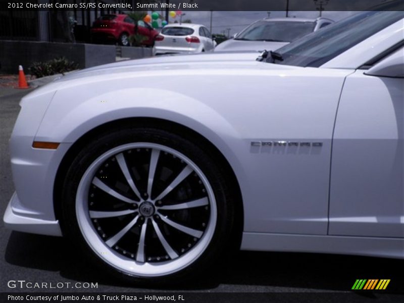 Summit White / Black 2012 Chevrolet Camaro SS/RS Convertible