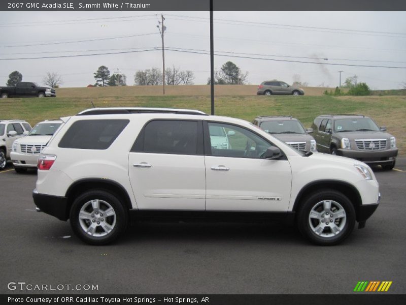 Summit White / Titanium 2007 GMC Acadia SLE