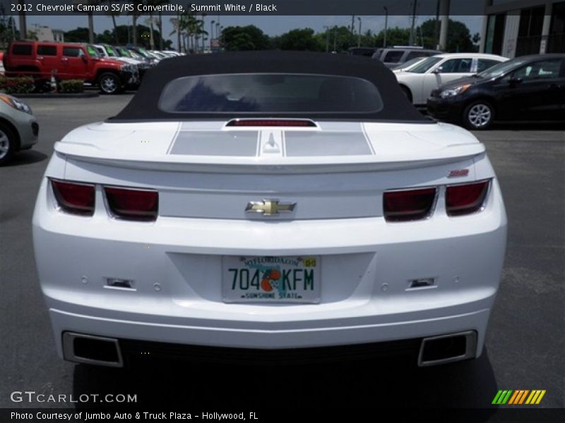 Summit White / Black 2012 Chevrolet Camaro SS/RS Convertible