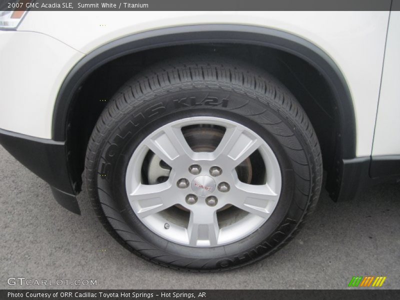 Summit White / Titanium 2007 GMC Acadia SLE