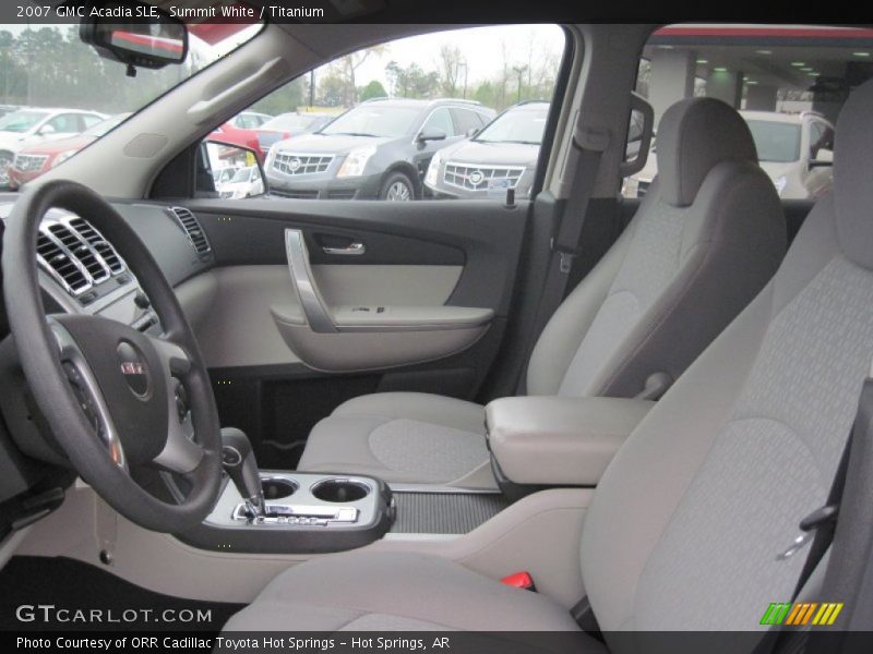 Summit White / Titanium 2007 GMC Acadia SLE