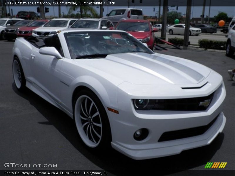 Summit White / Black 2012 Chevrolet Camaro SS/RS Convertible