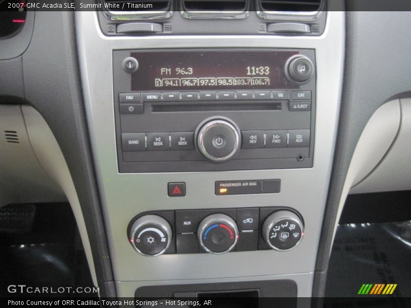 Summit White / Titanium 2007 GMC Acadia SLE