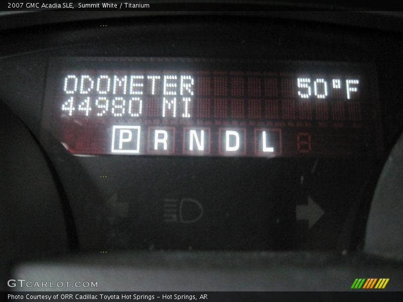 Summit White / Titanium 2007 GMC Acadia SLE