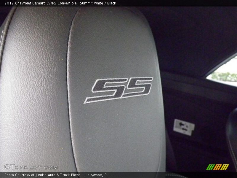 Summit White / Black 2012 Chevrolet Camaro SS/RS Convertible