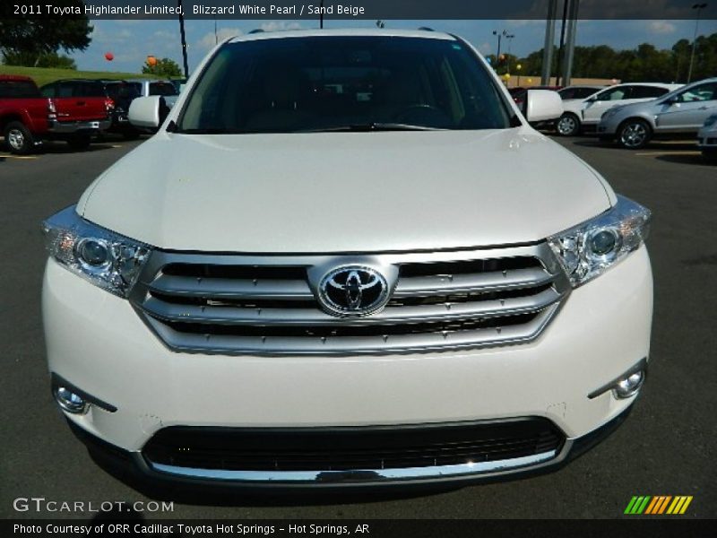 Blizzard White Pearl / Sand Beige 2011 Toyota Highlander Limited
