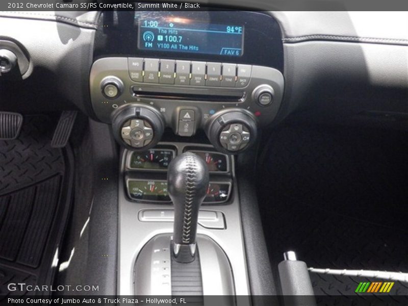 Controls of 2012 Camaro SS/RS Convertible