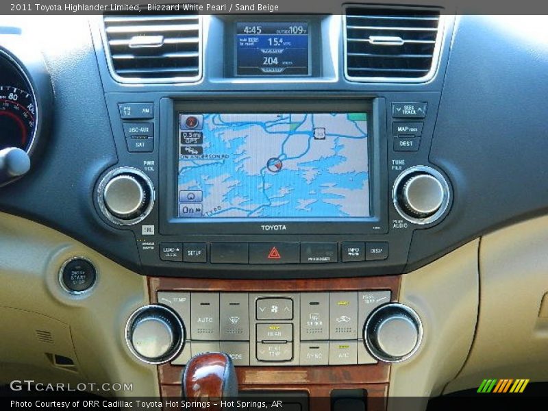 Blizzard White Pearl / Sand Beige 2011 Toyota Highlander Limited