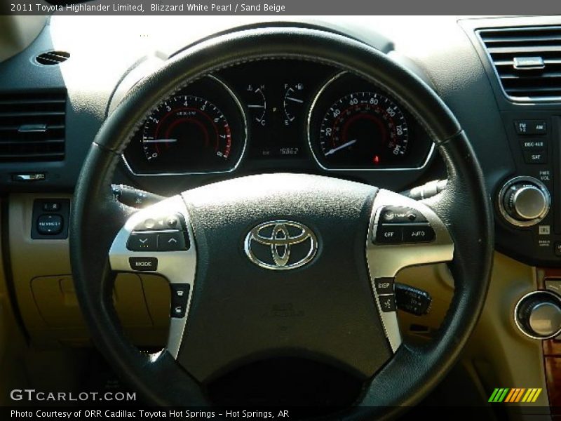 Blizzard White Pearl / Sand Beige 2011 Toyota Highlander Limited