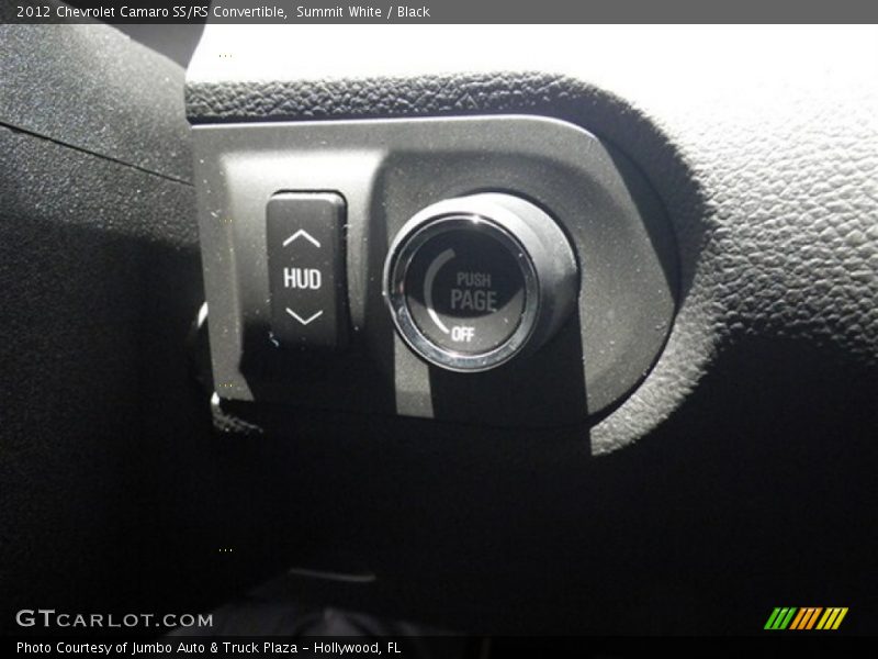 Controls of 2012 Camaro SS/RS Convertible