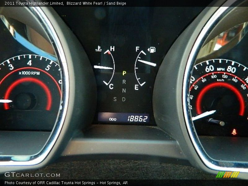 Blizzard White Pearl / Sand Beige 2011 Toyota Highlander Limited