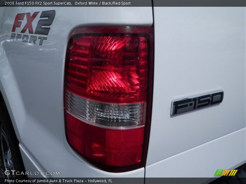 Oxford White / Black/Red Sport 2008 Ford F150 FX2 Sport SuperCab