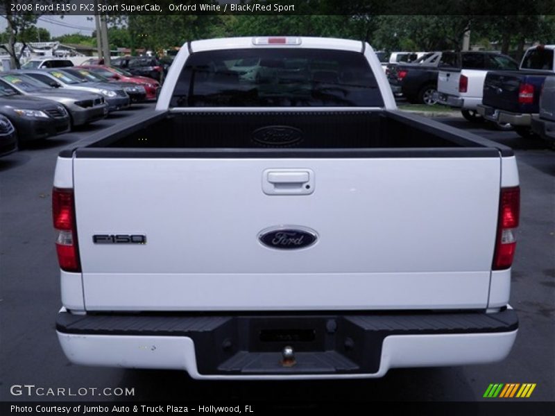 Oxford White / Black/Red Sport 2008 Ford F150 FX2 Sport SuperCab