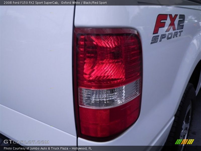 Oxford White / Black/Red Sport 2008 Ford F150 FX2 Sport SuperCab