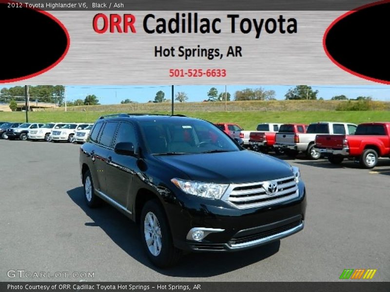 Black / Ash 2012 Toyota Highlander V6