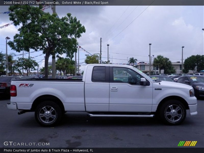 Oxford White / Black/Red Sport 2008 Ford F150 FX2 Sport SuperCab