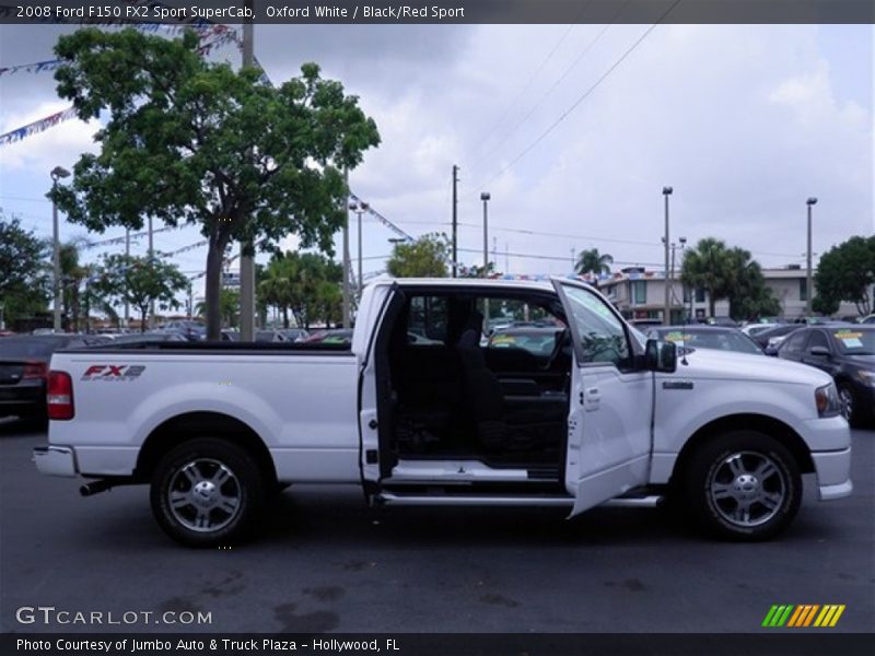 Oxford White / Black/Red Sport 2008 Ford F150 FX2 Sport SuperCab
