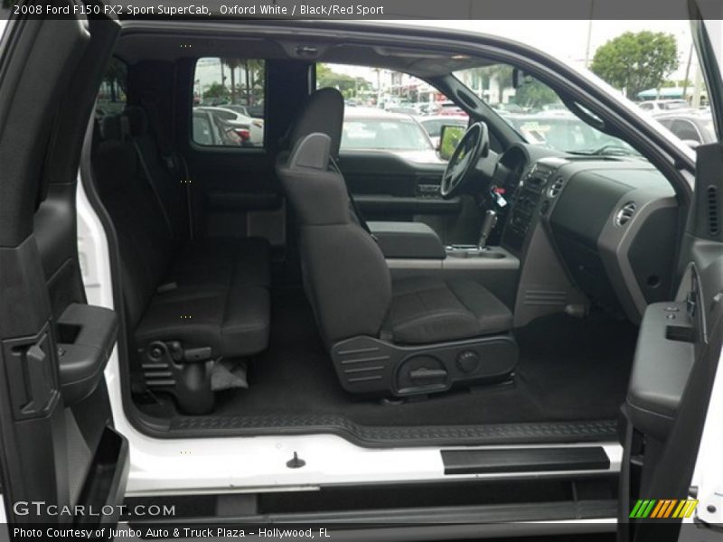  2008 F150 FX2 Sport SuperCab Black/Red Sport Interior