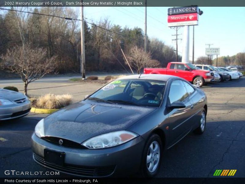 Dark Shadow Grey Metallic / Midnight Black 2002 Mercury Cougar V6 Coupe