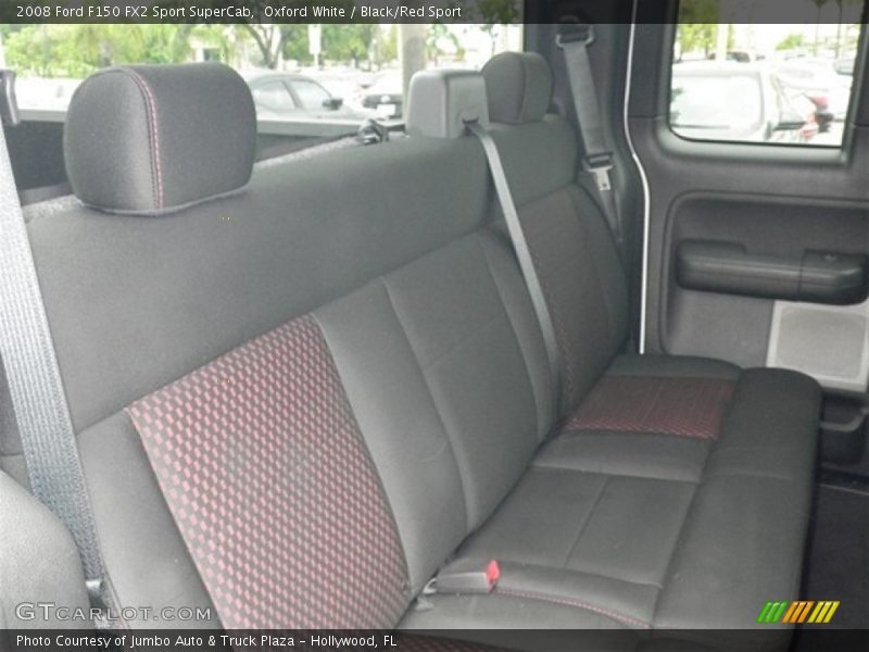 Rear Seat of 2008 F150 FX2 Sport SuperCab