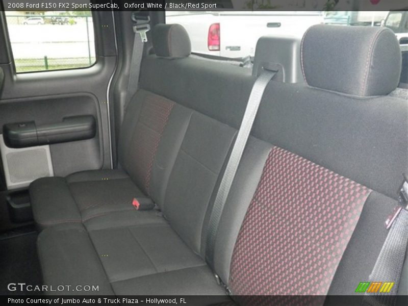 Oxford White / Black/Red Sport 2008 Ford F150 FX2 Sport SuperCab