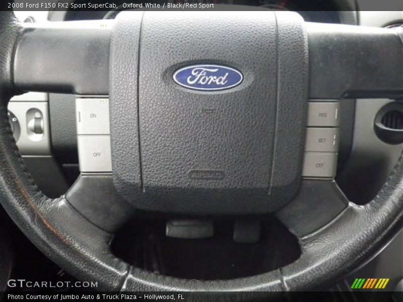 Oxford White / Black/Red Sport 2008 Ford F150 FX2 Sport SuperCab