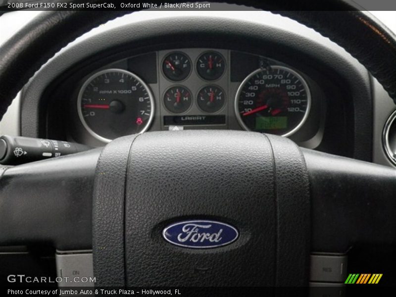 Oxford White / Black/Red Sport 2008 Ford F150 FX2 Sport SuperCab