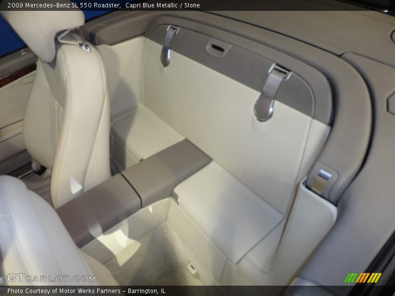 Capri Blue Metallic / Stone 2009 Mercedes-Benz SL 550 Roadster