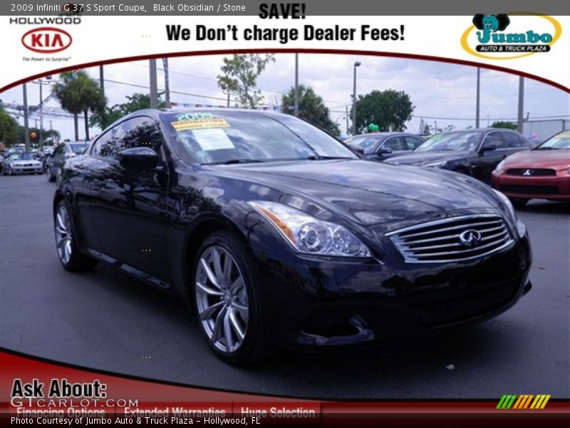 Black Obsidian / Stone 2009 Infiniti G 37 S Sport Coupe