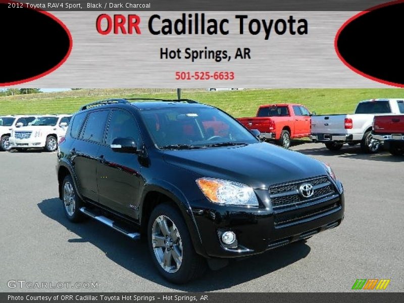 Black / Dark Charcoal 2012 Toyota RAV4 Sport