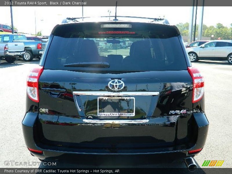 Black / Dark Charcoal 2012 Toyota RAV4 Sport