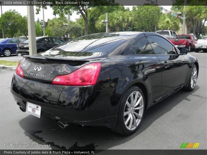 Black Obsidian / Stone 2009 Infiniti G 37 S Sport Coupe