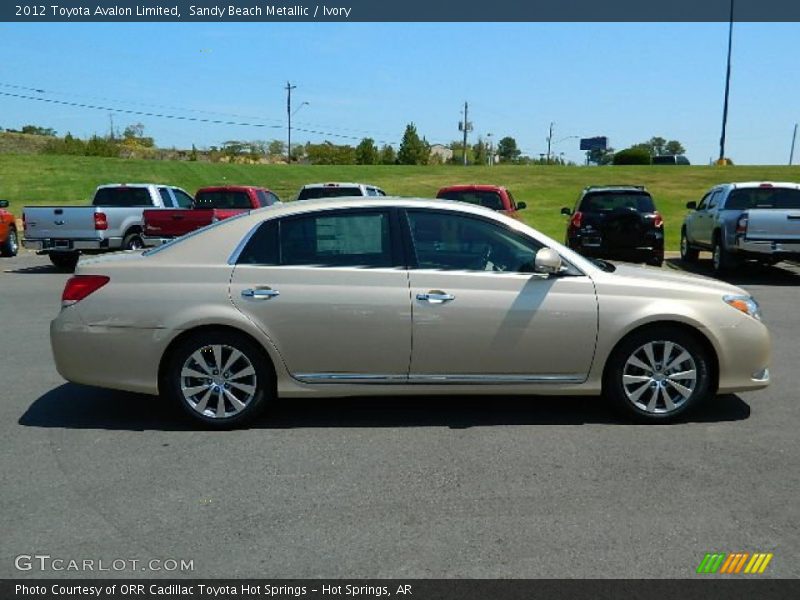 Sandy Beach Metallic / Ivory 2012 Toyota Avalon Limited