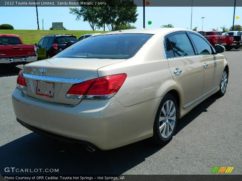 Sandy Beach Metallic / Ivory 2012 Toyota Avalon Limited