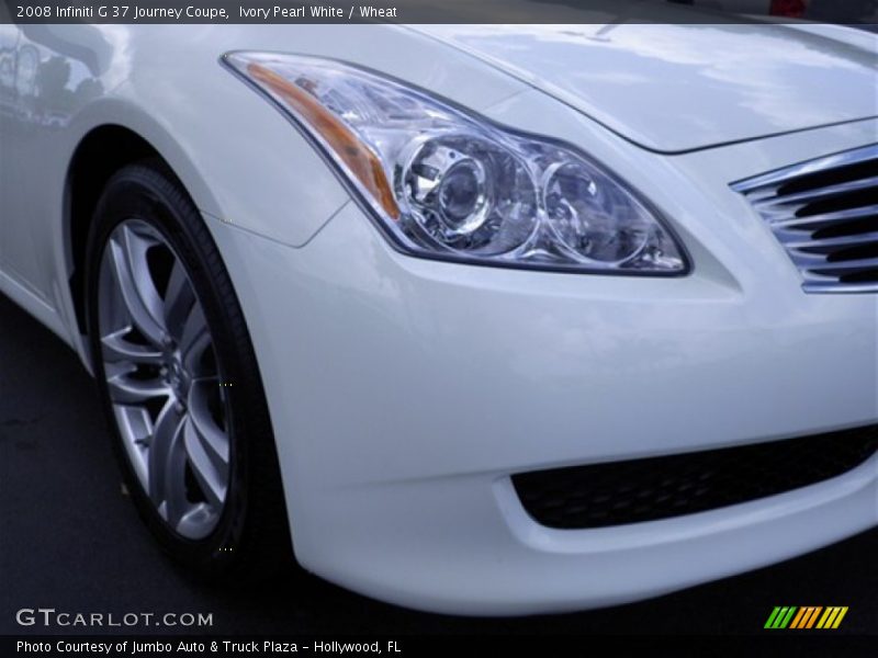Ivory Pearl White / Wheat 2008 Infiniti G 37 Journey Coupe