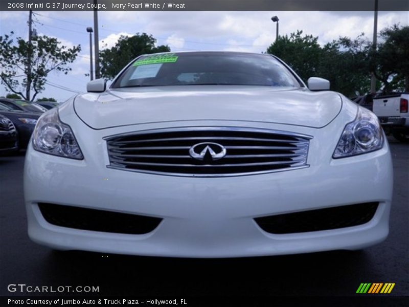 Ivory Pearl White / Wheat 2008 Infiniti G 37 Journey Coupe