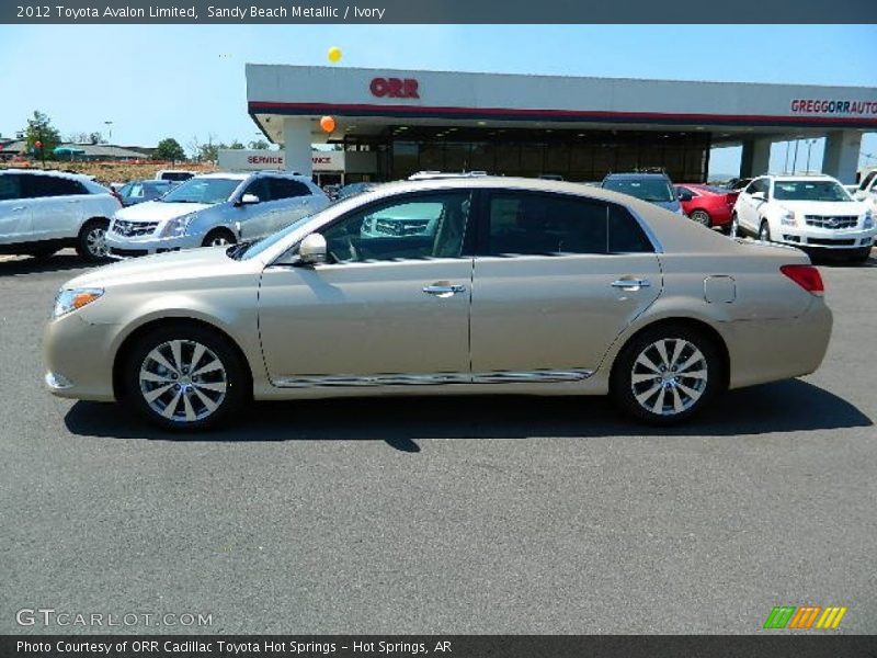 Sandy Beach Metallic / Ivory 2012 Toyota Avalon Limited