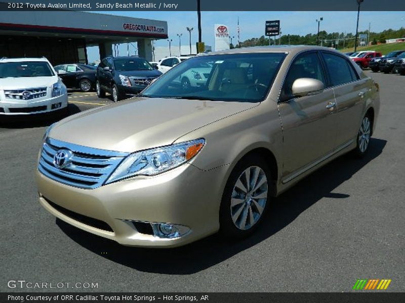 Sandy Beach Metallic / Ivory 2012 Toyota Avalon Limited