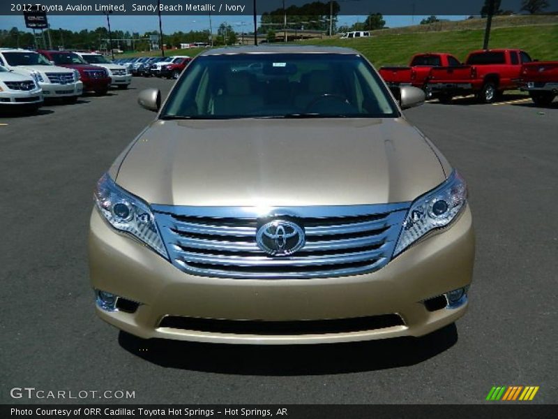 Sandy Beach Metallic / Ivory 2012 Toyota Avalon Limited