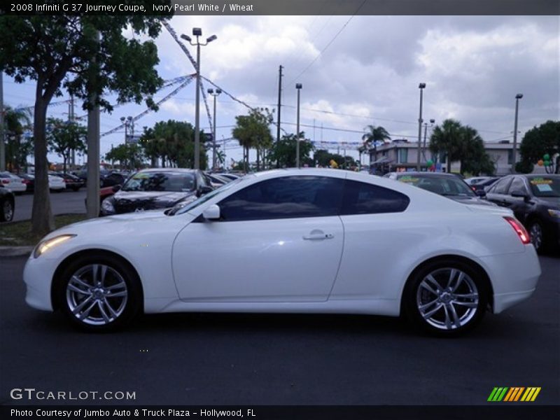 Ivory Pearl White / Wheat 2008 Infiniti G 37 Journey Coupe