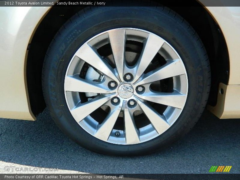 Sandy Beach Metallic / Ivory 2012 Toyota Avalon Limited