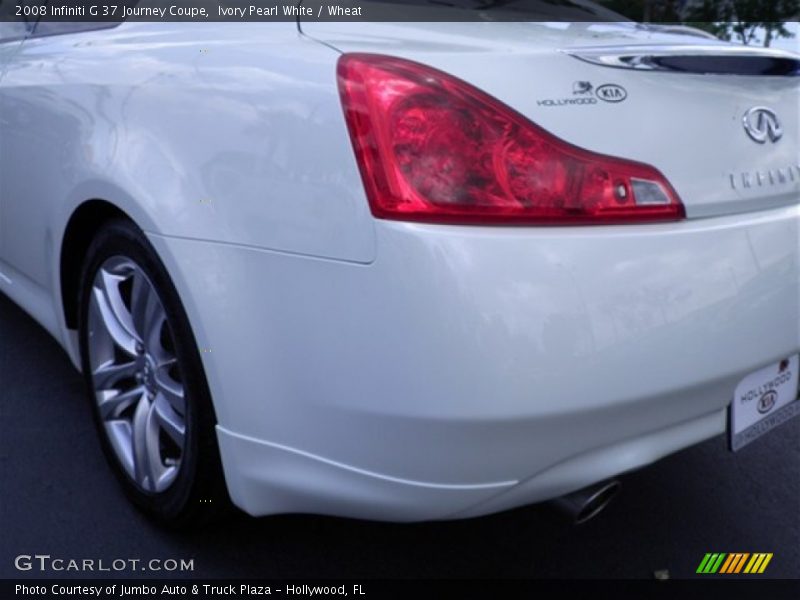 Ivory Pearl White / Wheat 2008 Infiniti G 37 Journey Coupe