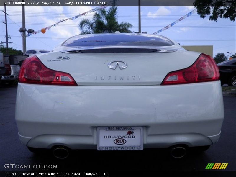 Ivory Pearl White / Wheat 2008 Infiniti G 37 Journey Coupe