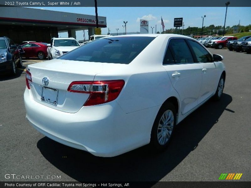 Super White / Ash 2012 Toyota Camry L