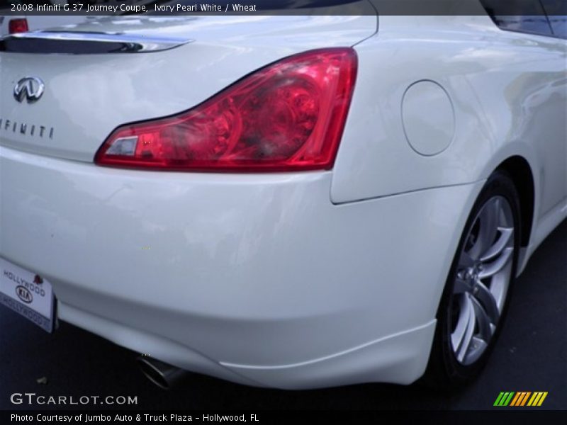 Ivory Pearl White / Wheat 2008 Infiniti G 37 Journey Coupe