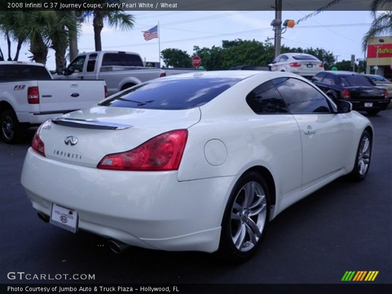 Ivory Pearl White / Wheat 2008 Infiniti G 37 Journey Coupe