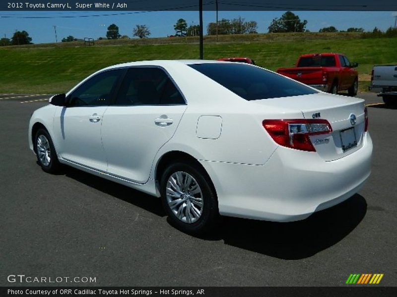 Super White / Ash 2012 Toyota Camry L