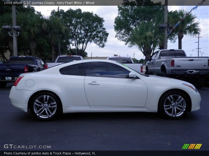 Ivory Pearl White / Wheat 2008 Infiniti G 37 Journey Coupe